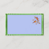 Kunstgalerie - Lijst en vogels Visitekaartje (Achterkant)