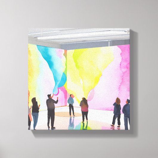 kunstgalerie | Moderne hedendaagse Waterverf Canvas Afdruk (Voorkant)