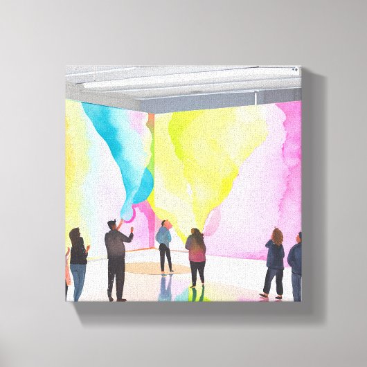 Kunstgalerie | Moderne Hedenwaterverf Canvas Afdruk (Voorkant)