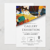 Kunstgalerie opening kaart (Voorkant / Achterkant)