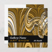 Kunstgalerie show kaart (Voorkant / Achterkant)