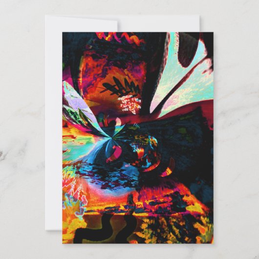 kunstgalerie show - uitnodiging - chaos (Achterkant)