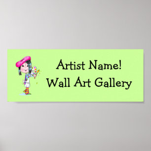 Kunstgalerij op maat poster