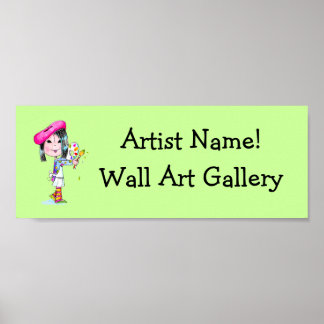 Kunstgalerij op maat poster