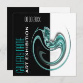 Kunstgalerij tentoonstelling juwelen kaart (Voorkant / Achterkant)