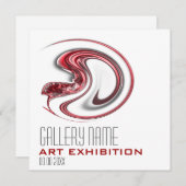 Kunstgalerij tentoonstelling over show kaart (Voorkant / Achterkant)