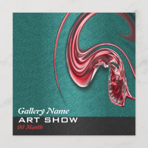 Kunstgalerij tentoonstelling over show kaart