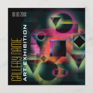 Kunstgalerij tentoonstelling over show kaart