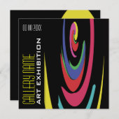 Kunstgalerij tentoonstelling over show kaart (Voorkant / Achterkant)