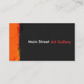 Kunstgalerij Waterverf Splat Splashes Abstract Visitekaartje (Voorkant)