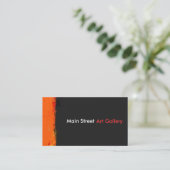 Kunstgalerij Waterverf Splat Splashes Abstract Visitekaartje (Staand voorkant)