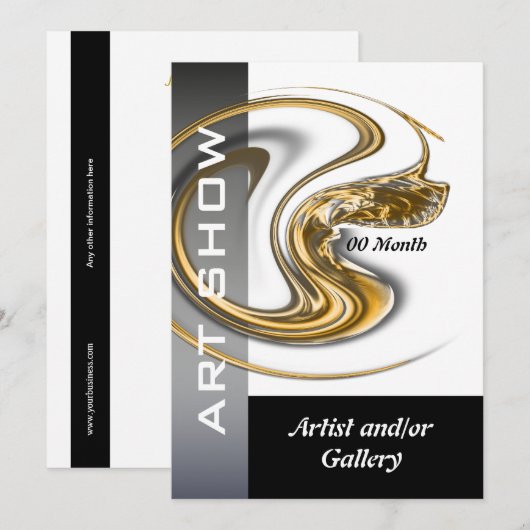 Kunstgalerijjuwelen CUSTOMIZE Kaart (Voorkant / Achterkant)