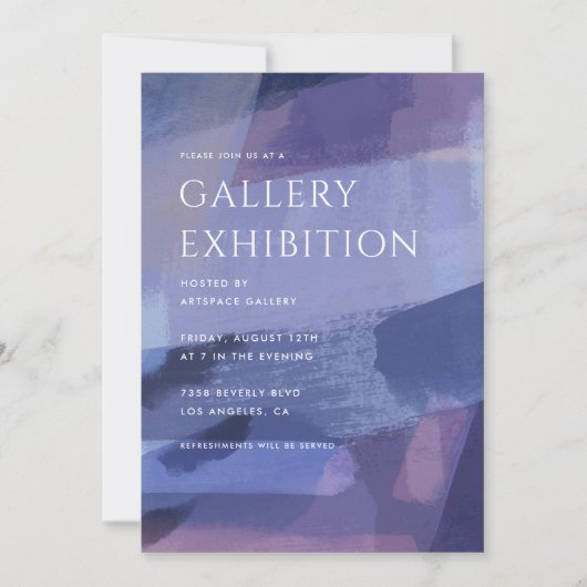 Kunstgalerijtentoonstelling Kaart (Voorkant)