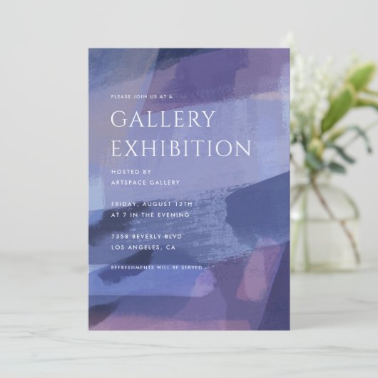 Kunstgalerijtentoonstelling Kaart (Staand voorkant)