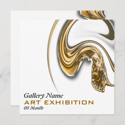 Kunstgalerijtentoonstelling opent CUSTOMIZE Kaart (Voorkant / Achterkant)