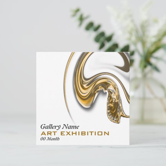 Kunstgalerijtentoonstelling opent CUSTOMIZE Kaart (Staand voorkant)