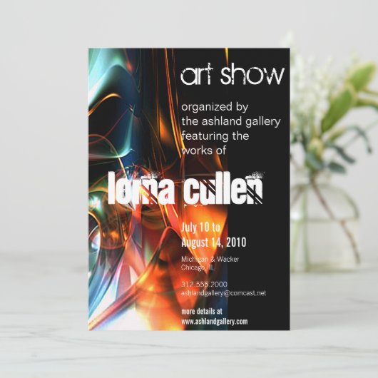 kunstgalerijuitnodiging - flow kaart (Staand voorkant)