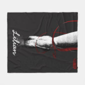 Kunstgeballet Dancer Ballerina Gepersonaliseerd Fleece Deken (Voorkant (Horizontaal))