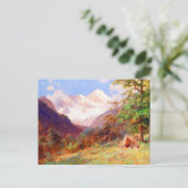 Kunstgebergte in het landschap door Edward Theodor Briefkaart (Staand voorkant)