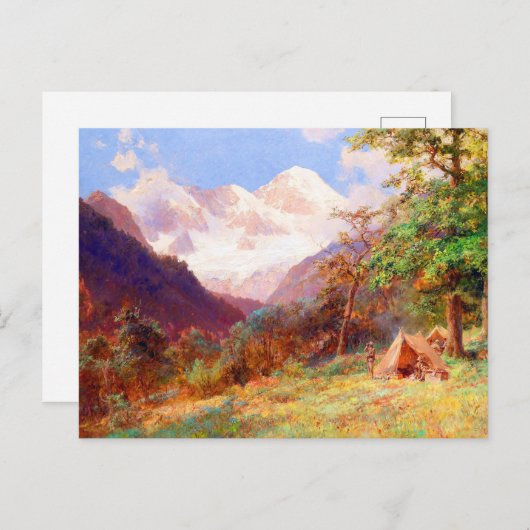 Kunstgebergte in het landschap door Edward Theodor Briefkaart (Voorkant / Achterkant)