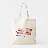 Kunstgebit Canvas tas (Achterkant)