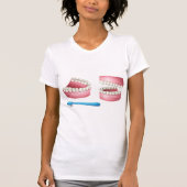 Kunstgebit Dames T-Shirt (Voorkant)