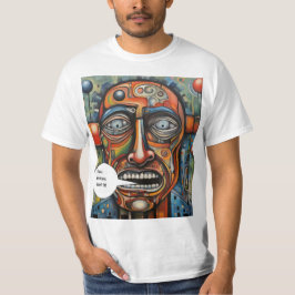Kunstgebit past niet t-shirt