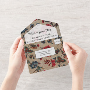 kunstgeborgensgebaar in het gevechten all in one uitnodiging