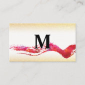 Kunstgeborsteld | Goud Sparkle Visitekaartje (Voorkant)