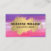 Kunstgeborsteld | Goudborstel Visitekaartje (Voorkant)