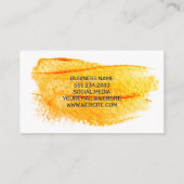 Kunstgeborsteld | Pictogram Makeup-penseel Visitekaartje (Achterkant)