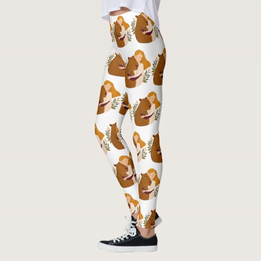 Kunstgeïnspireerde capibara-leggings leggings (Links)