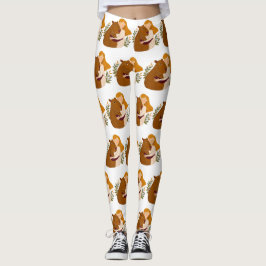 Kunstgeïnspireerde capibara-leggings leggings