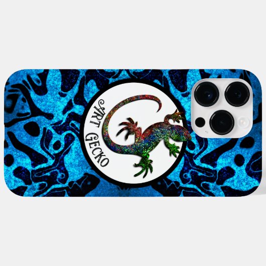 Kunstgekko Case-Mate iPhone case (Achterkant (horizontaal))