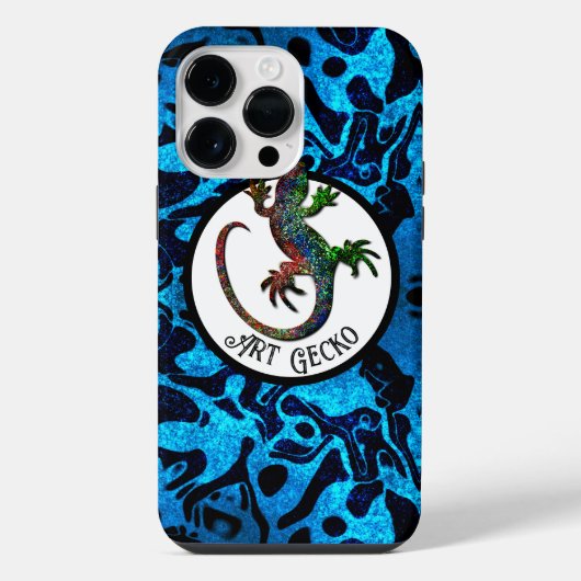 Kunstgekko iPhone hoesje (Achterkant)