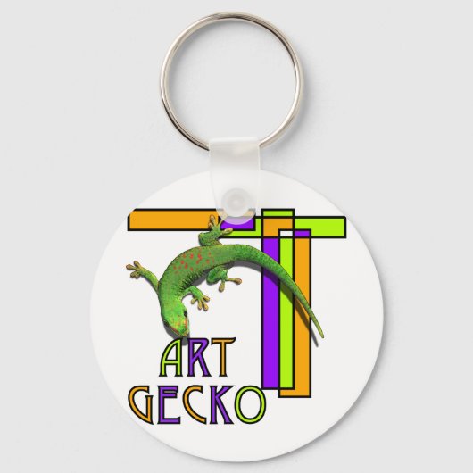 kunstgekko sleutelhanger (Voorkant)
