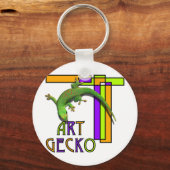 kunstgekko sleutelhanger (Voorkant)