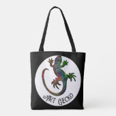 Kunstgekko  tote bag (Achterkant)