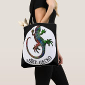 Kunstgekko  tote bag (Dichtbij)