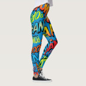 Kunstgeluiden uit stripboeken Pop Leggings (Rechts)