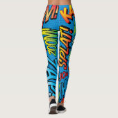 Kunstgeluiden uit stripboeken Pop Leggings (Achterkant)