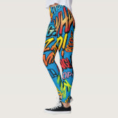 Kunstgeluiden uit stripboeken Pop Leggings (Links)