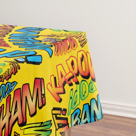 Kunstgeluiden uit stripboeken Pop Tafelkleed (Voorbeeld)