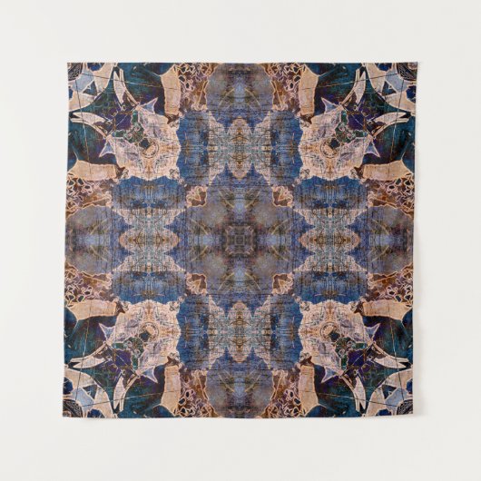 kunstgeometrische vormgeving  patroon i wandkleed (Voorkant (horizontaal))