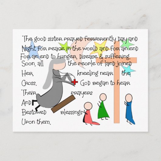 Kunstgeschenken van de "Praying Nun" Briefkaart (Voorkant)