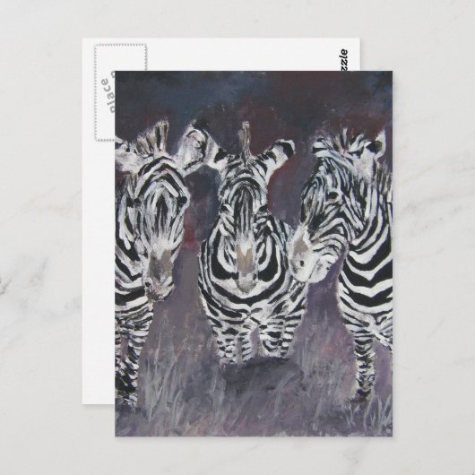 kunstgeschenken voor het schilderen van dierentuin briefkaart (Voorkant / Achterkant)