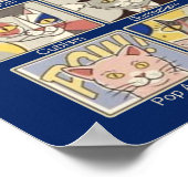 Kunstgeschiedenis Bewegingen met Cat illustratie Poster (Hoek)