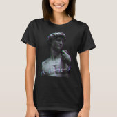 Kunstgeschiedenis David van Michelangelo Retro T-shirt (Voorkant)
