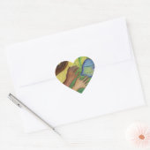Kunstgevoelige kunsten en handendiversiteit hart sticker (Envelop)