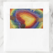 Kunstgevoelige kunsten en handenliefdesdiversiteit rechthoekige sticker (Tas)